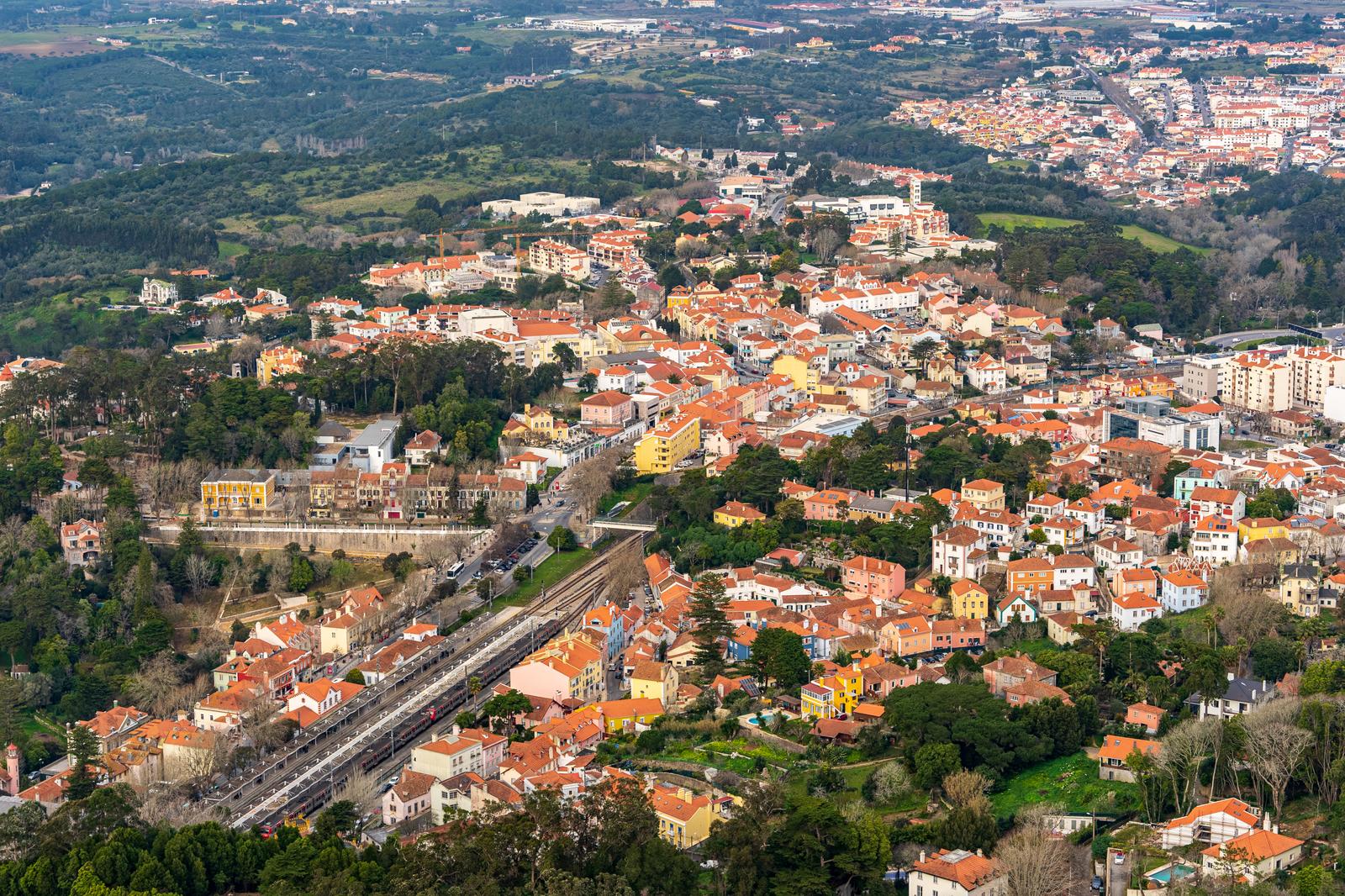 Sintra seen from Castelo dos Mouros.