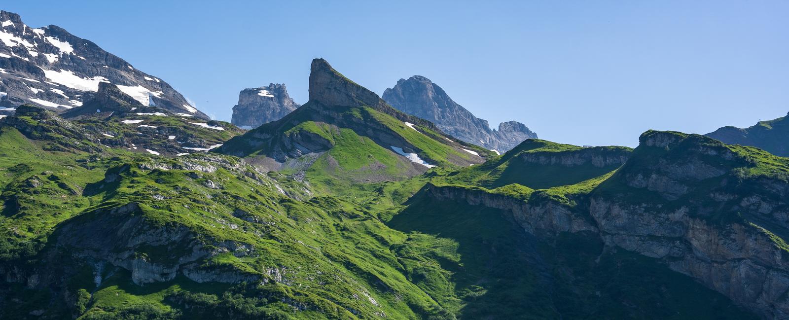 Rock formations near Ostegg, Grindelwald.