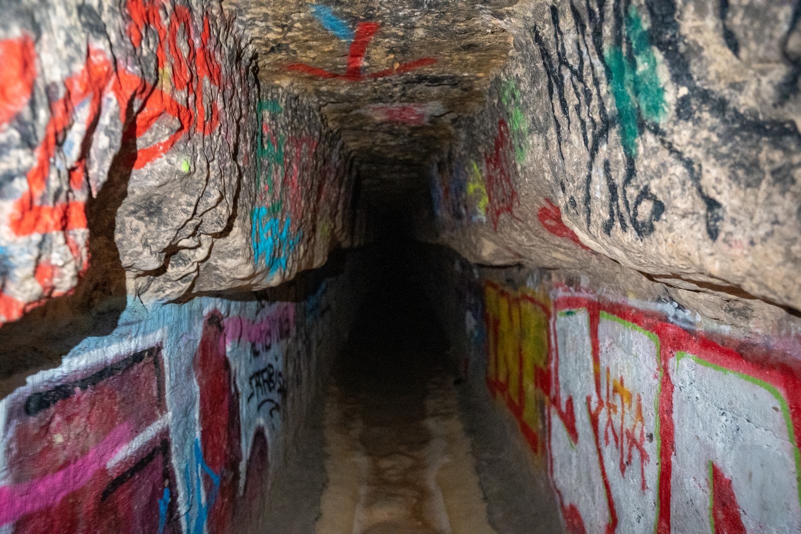 A passageway in the Catacombs.