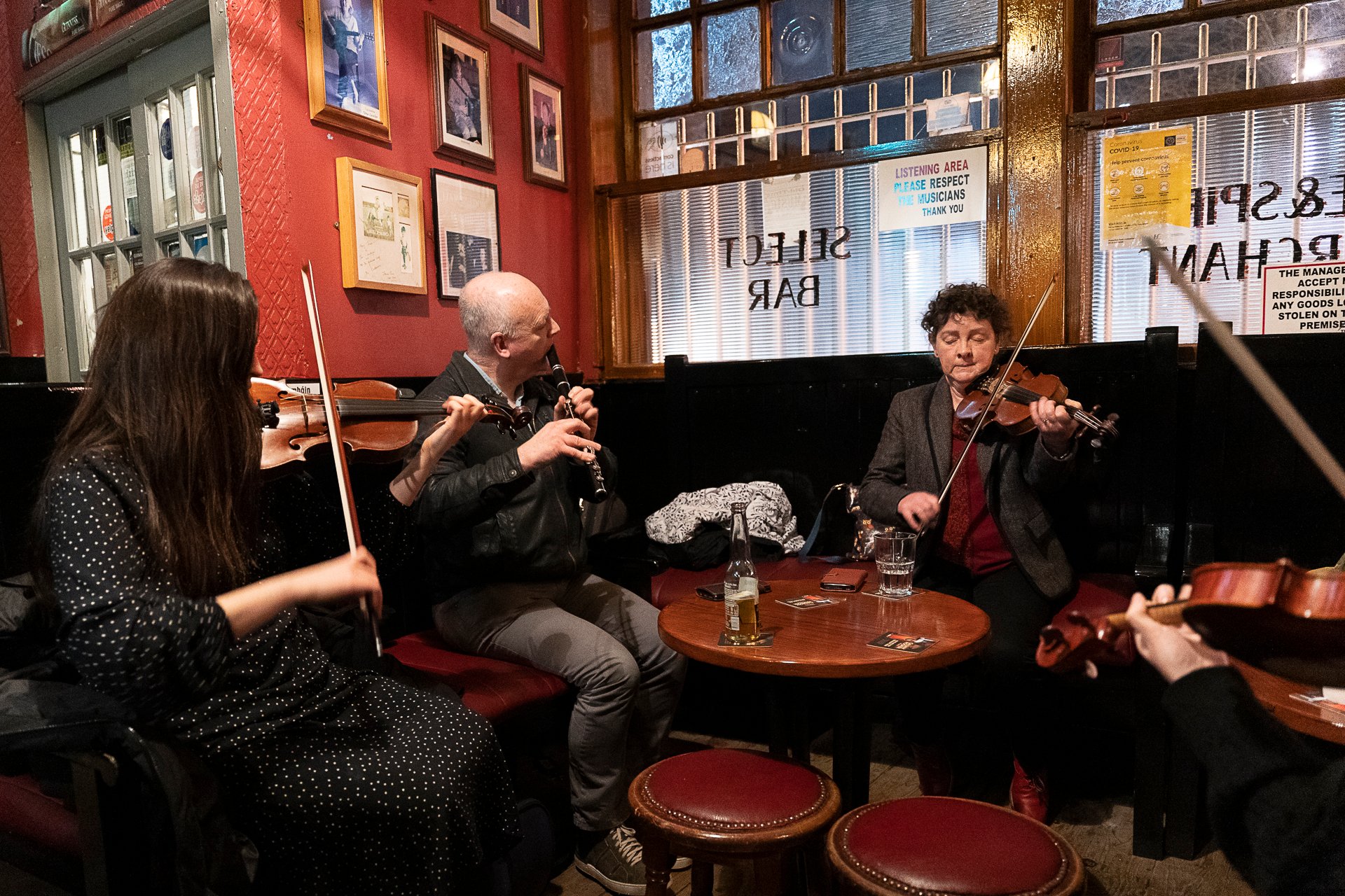 Trad sesh, Smithfield, Dublin.