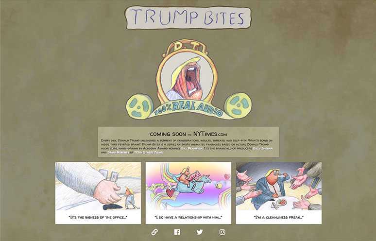 Homepage of trumpbites.com