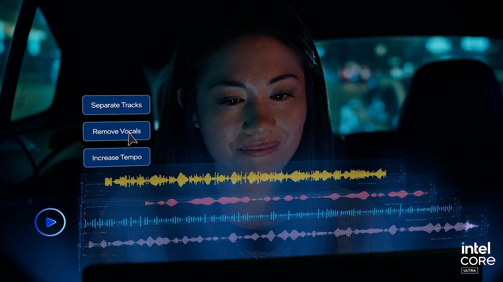 Still from Intel Meteor Lake presentation featuring lifestyle imagery